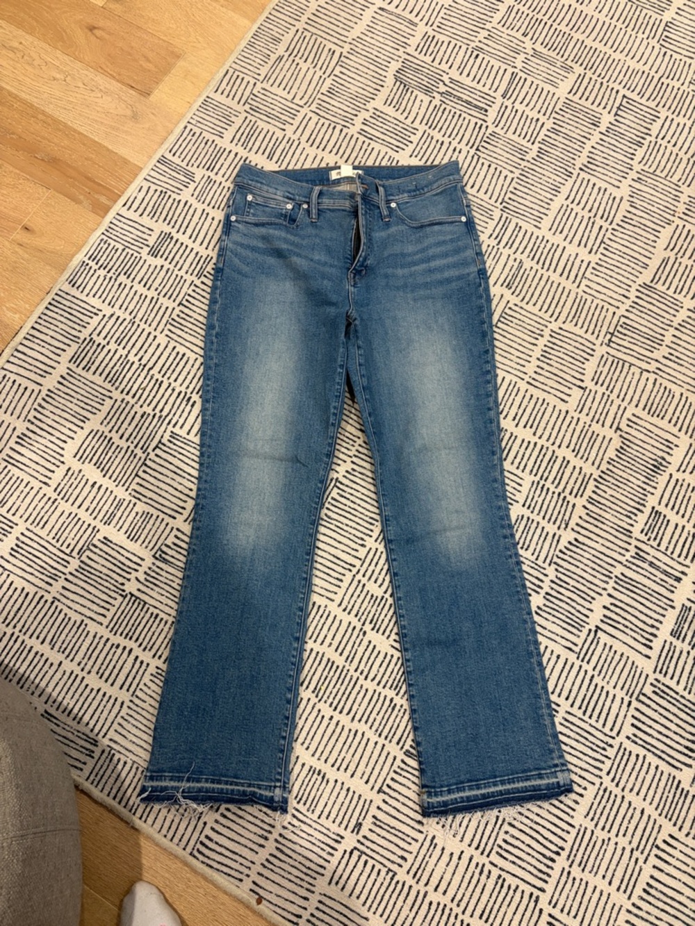 Madewell Women's Blue Straight-Leg Jeans